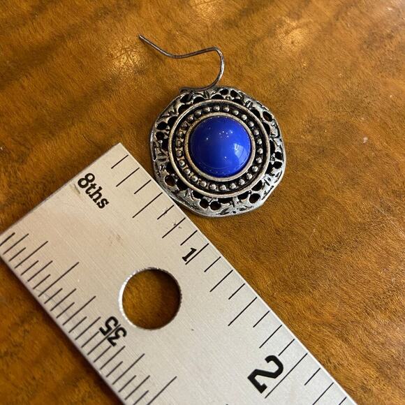 Vintage Fashion Bohemian Boho Earrings Dangle‎ Blue - Picture 6 of 6